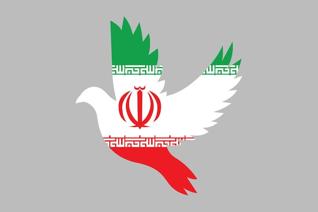 Peace for iran with flag flag of iran national country symbol illustration vector | Premium Vector Peace for iran with flag flag of iran national country symbol illustration vector | Premium Vector