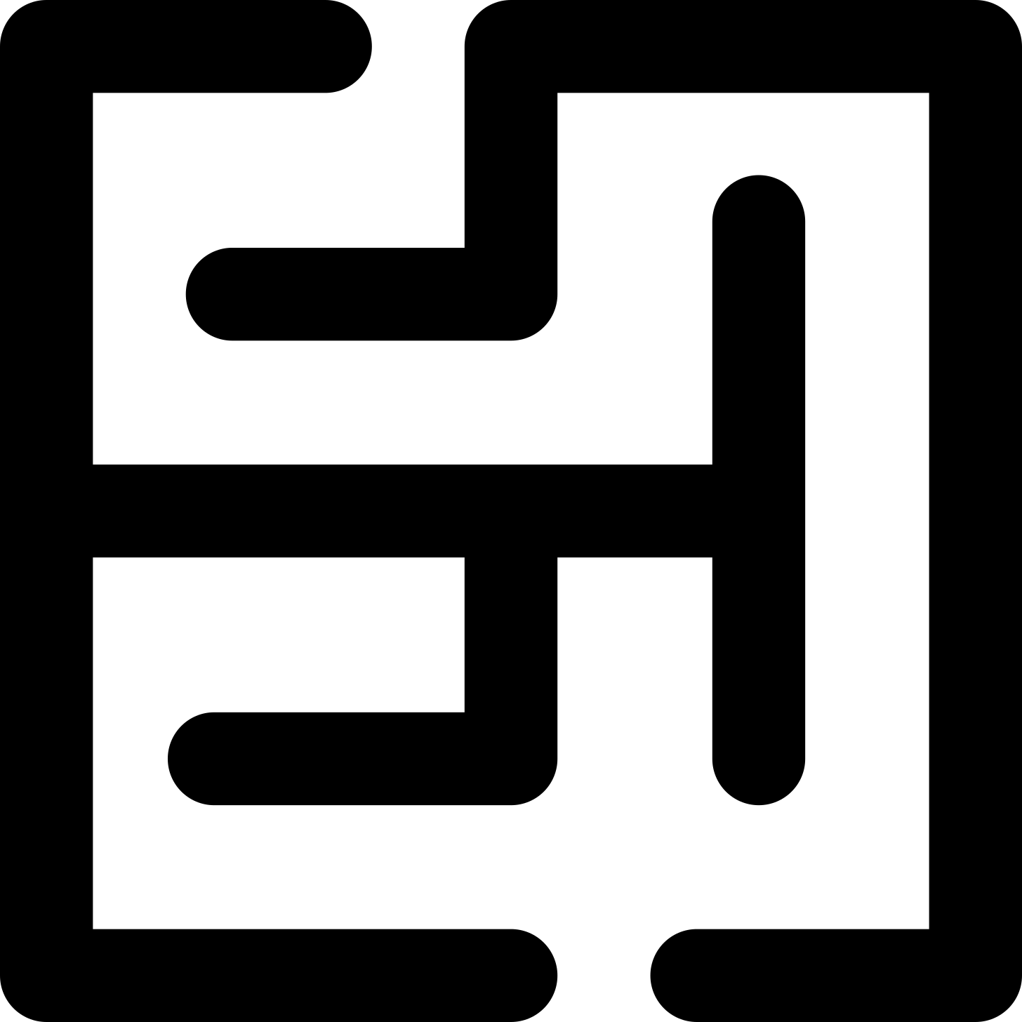 A maze icon