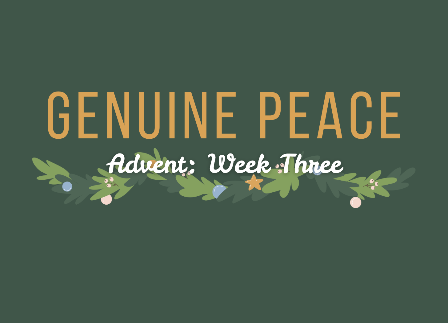 Third week of Advent graphic - garland Third week of Advent graphic - garland