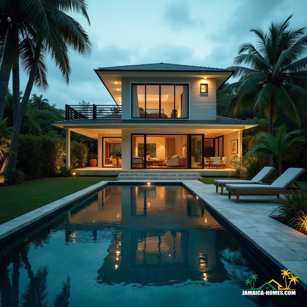 Modern luxury residential real estate, jamaica caribbean