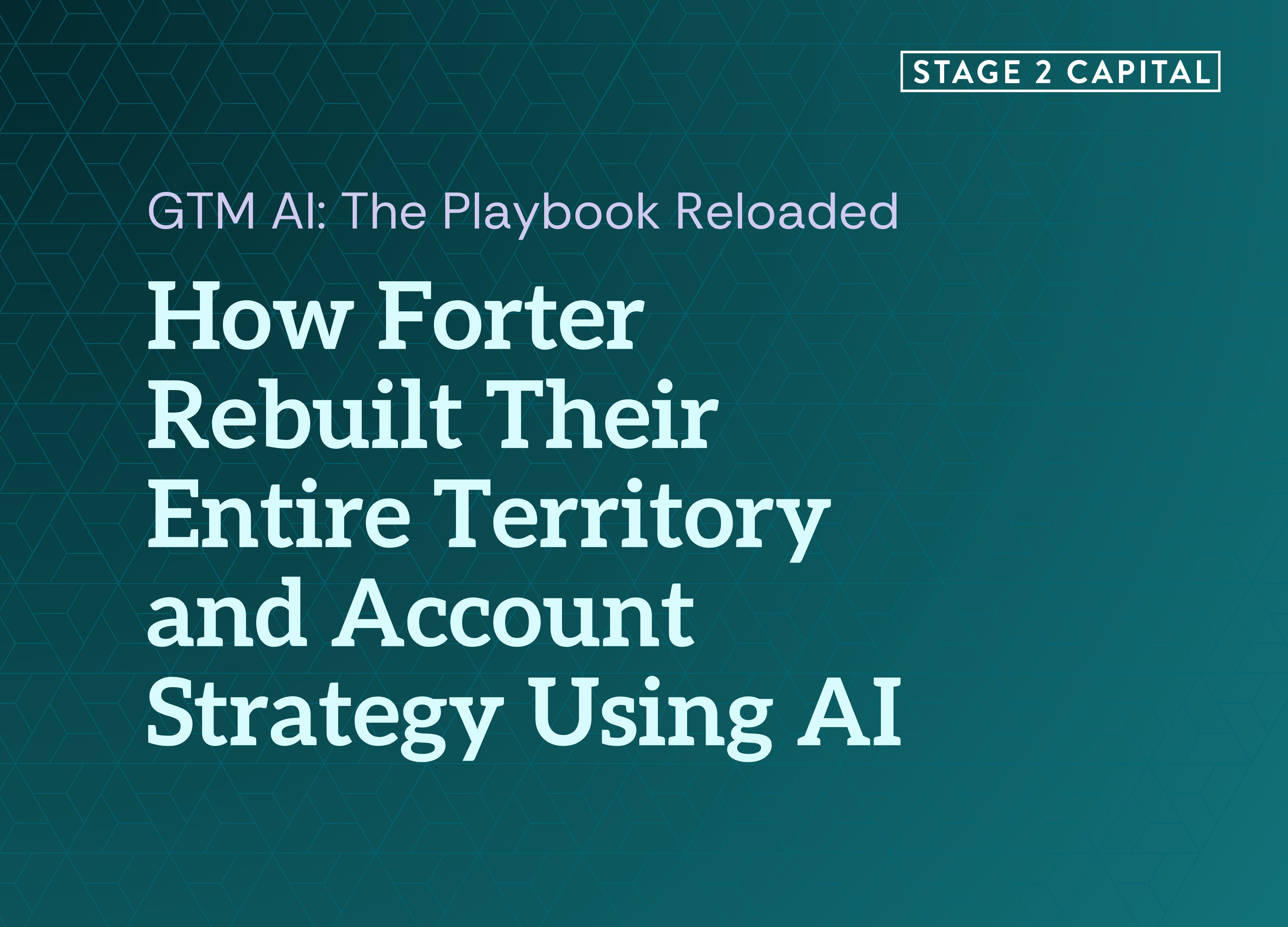 How Forter Rebuilt Their Entire Territory and Account Strategy Using AI