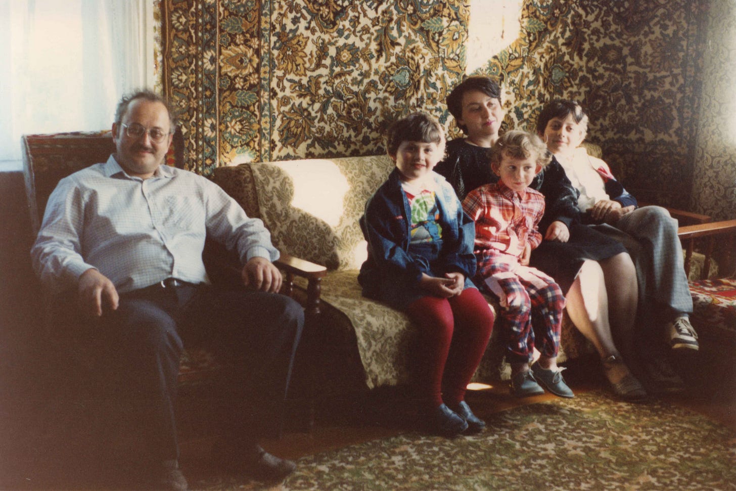 Leonid and his family in Russia in 1989 Leonid and his family in Russia in 1989