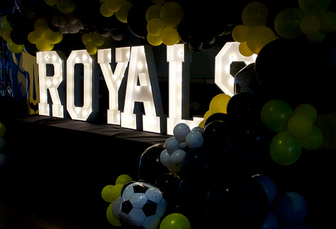 Utah Royals FC host a launch for the club's newest third kit, "The Swarm" with local Utah sponsors, club management, influencers, and college and youth soccer players, Thursday, Feb. 26, 2026 at America First Field in Sandy, Utah. (Photos via Salt City Soccer)