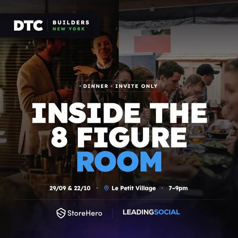 Cover image for [Founders Only] DTC Dinner | DTC Builders NYC