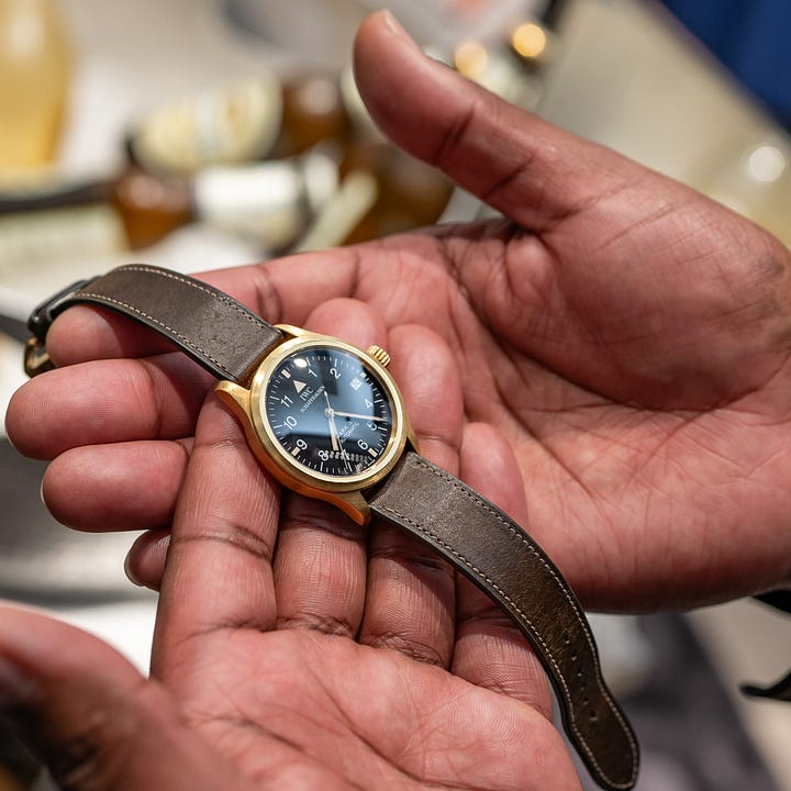Adanac by Gallet for the U.S. and Canadian military; an early Heuer ref. 844 'Monnin.'