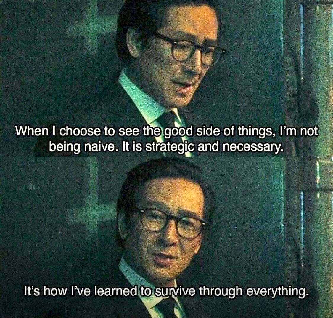 Lacan Circle Of Australia on X: "Psychoanalysis at the movies “When I  choose to see the good side of things, I'm not being naive. It is strategic  and necessary. It's how I've
