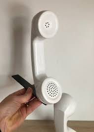 White Vintage 1970s Rotary Dial Telephone Phone Receiver Bookends - Etsy