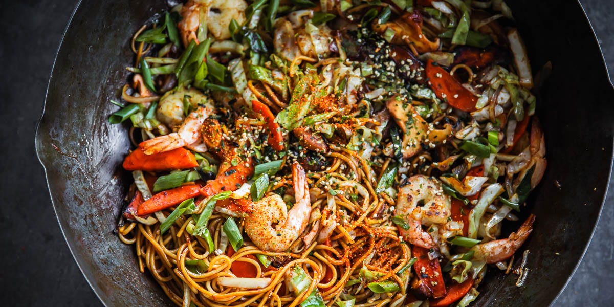 YAKISOBAHHHHH!です。 Prawn Yakisoba - by Sneh Roy - Cook Republic