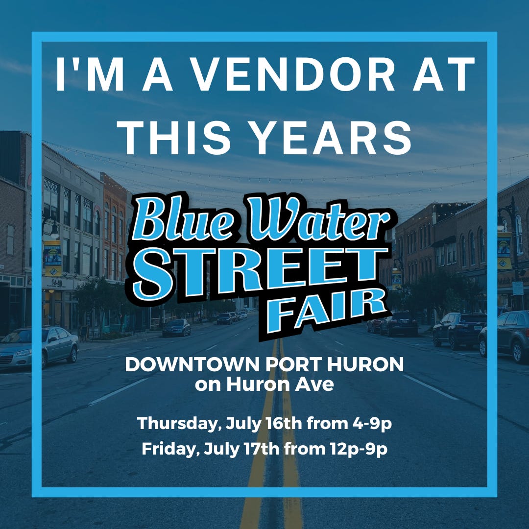 Flyer for Blue Water Festival in Port Huron MIchigan Flyer for Blue Water Festival in Port Huron MIchigan
