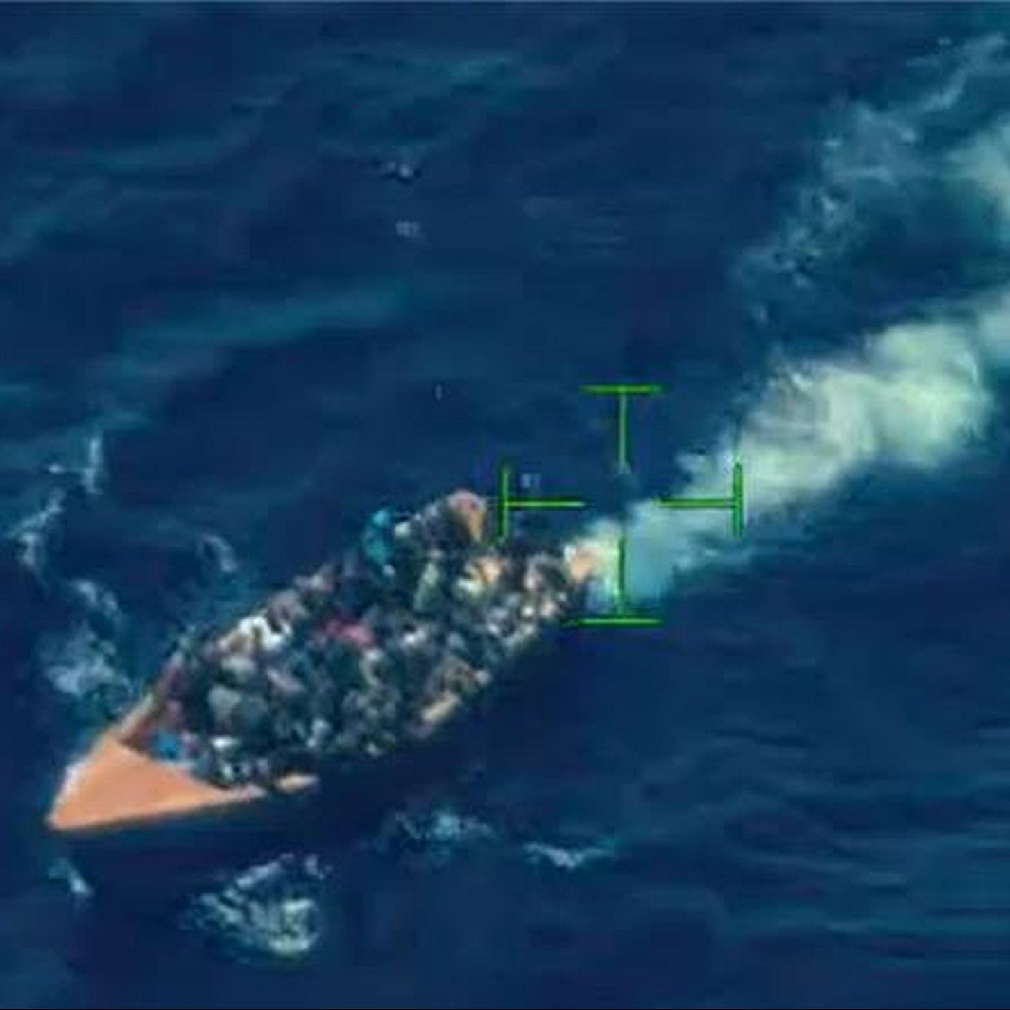 This human smuggling boat with 66 illegal aliens aboard was intercepted by US authorities off Puerto Rico on Sept. 9, 2025. This human smuggling boat with 66 illegal aliens aboard was intercepted by US authorities off Puerto Rico on Sept. 9, 2025.