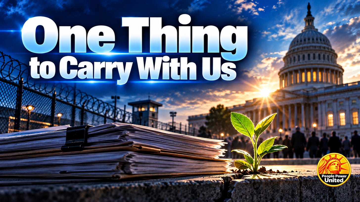One Thing to Carry With Us. One Thing to Carry With Us.
