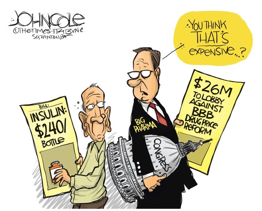 Why does insulin cost so much? Follow the blood money Republicans get to  block price cuts.