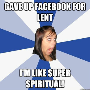 Facebook lent meme Facebook lent meme