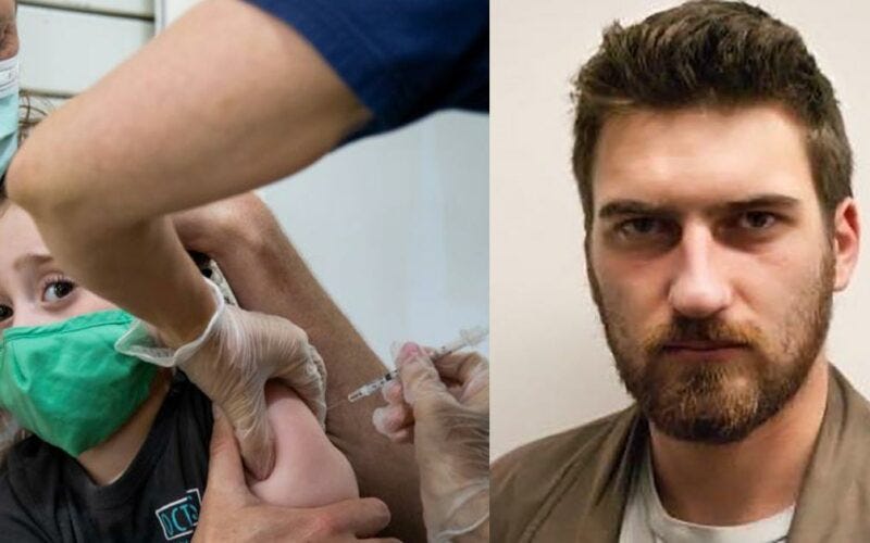 Foto Ian Vanadelle dan seorang anak yang menerima vaksinasi Foto Ian Vanadelle dan seorang anak yang menerima vaksinasi