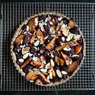 Plum and Blackberry Buckwheat Tart