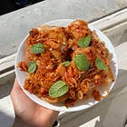 crispy chicken thighs with lime and chili shallots