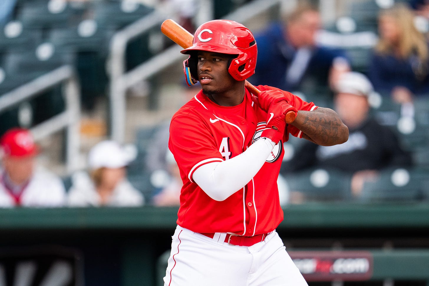 MLB Pipeline on X: "Cam Collier mashed his way onto the Top 100 Prospects  list. And after a strong first half at High-A, the outfielder was selected  to represent the #Reds in