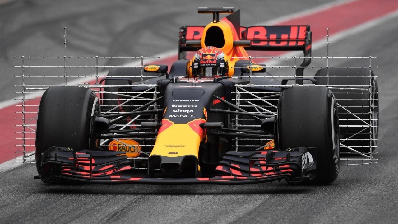 Aero Rakes F1: What Are Those Nets Installed Behind F1 Cars During Testing?  - The SportsRush