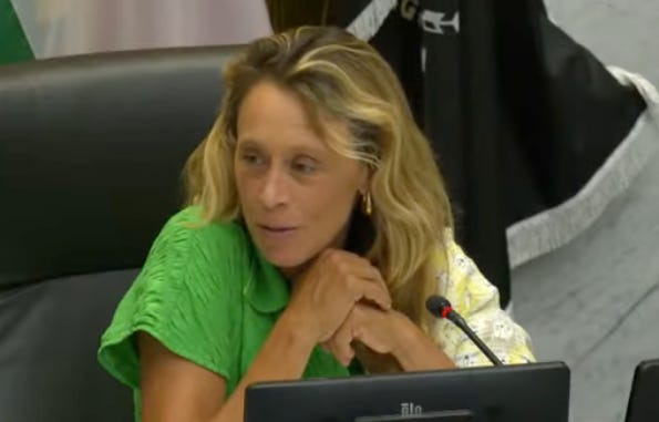 San Diego County Supervisor Terra Lawson-Remer speaks during the board’s June 25 meeting regarding her proposal to amend the county charter. Steve Puterski image