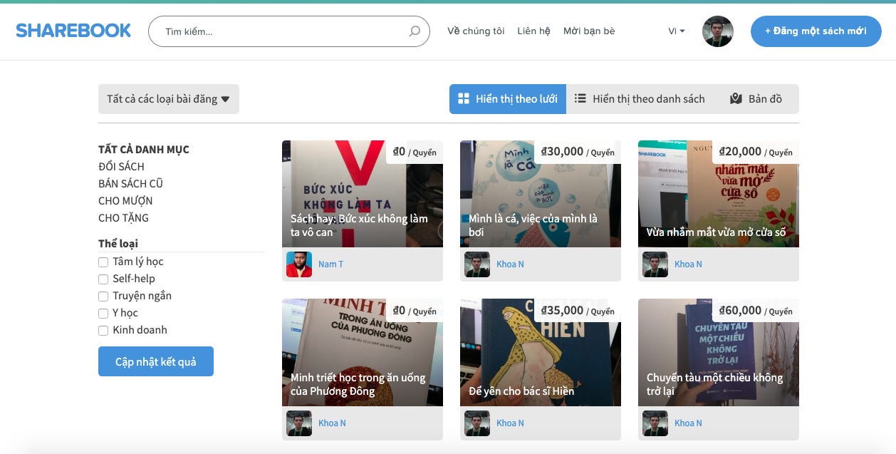 Tạo app marketplace mua bán sách cũ trong 1h với Sharetribe