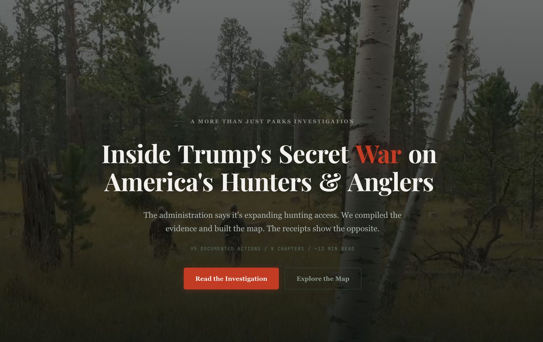 Inside Trump’s Secret War on America’s Hunters & Anglers