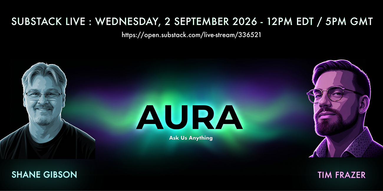 AURA - Tim Frazer - Wednesday, 02 September 2026 - 12pm EDT / 5pm UK