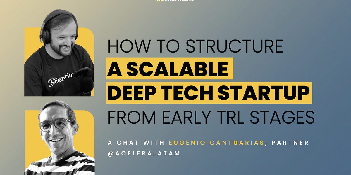 How to Structure a Scalable Deep Tech Startup from Early TRL Stages ...