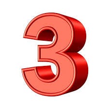 A red number three on a white background

AI-generated content may be incorrect.