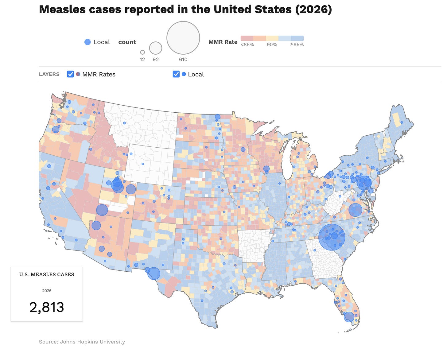 Outbreaks are well correlated with low levels of MMR vaccination. How are MMR vaccination rates in your community? Outbreaks are well correlated with low levels of MMR vaccination. How are MMR vaccination rates in your community?