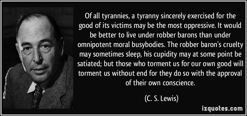 David Harsanyi auf Twitter: "“It would be better to live under robber barons than under omnipotent moral busybodies. The robber baron's cruelty may sometimes sleep, his cupidity may ...be satiated;but those who David Harsanyi auf Twitter: "“It would be better to live under robber barons than under omnipotent moral busybodies. The robber baron's cruelty may sometimes sleep, his cupidity may ...be satiated;but those who