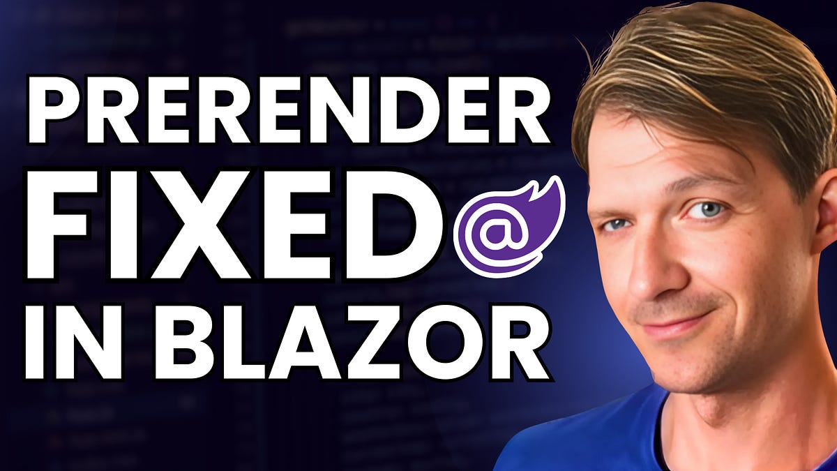 Blazor Prerendering is Finally SOLVED in .NET 10!