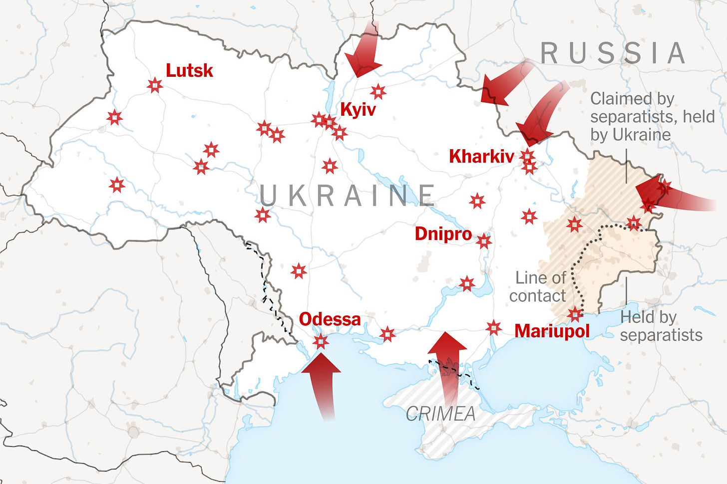 Maps: Tracking the Russian Invasion of Ukraine - The New York Times Maps: Tracking the Russian Invasion of Ukraine - The New York Times