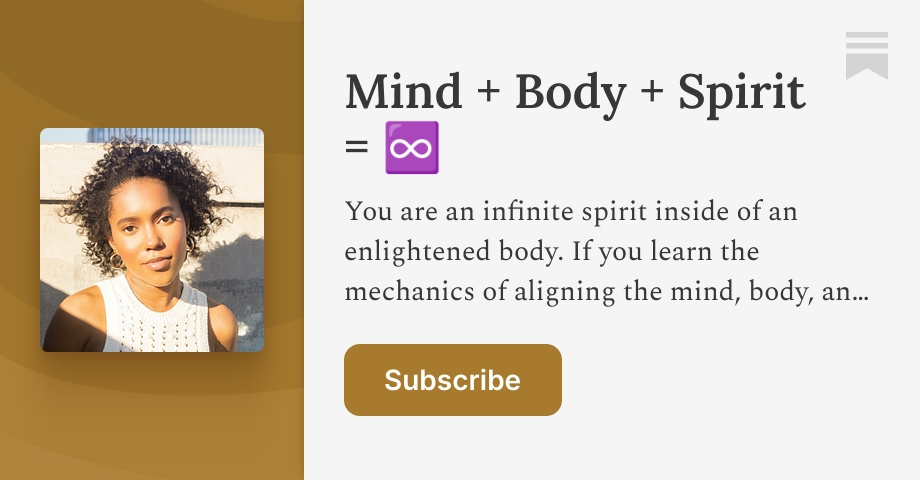 Mind + Body + Spirit = ♾️ | Skye Hendon | Substack