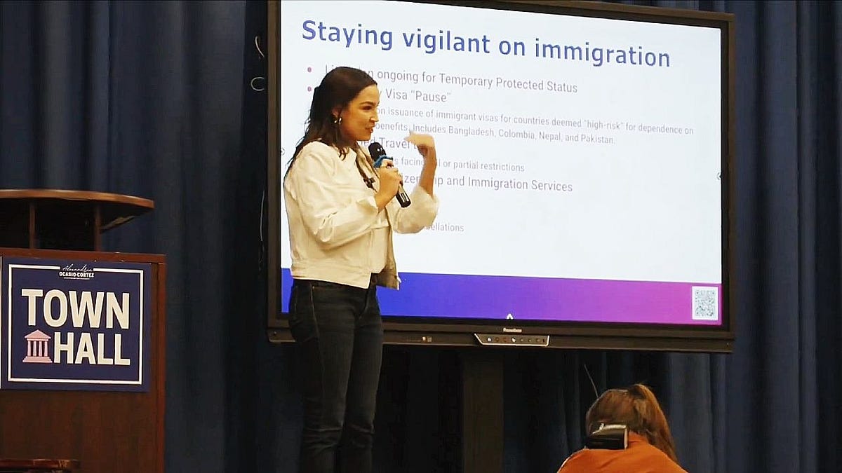 AOC Announces Radical Program to Train People How to Block ICE Agents, Doxx Feds