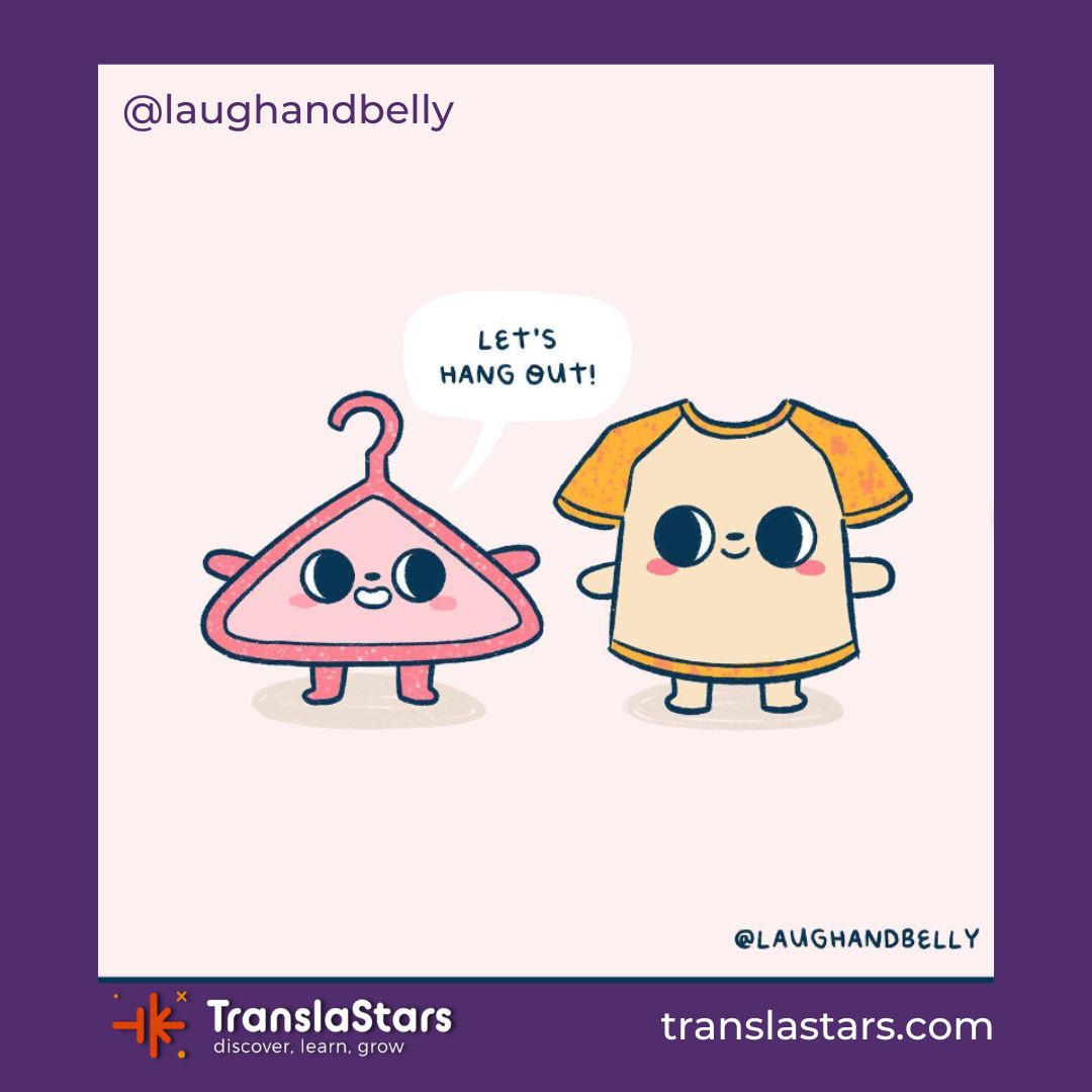 A cartoon of clothes and swinger

Description automatically generated
