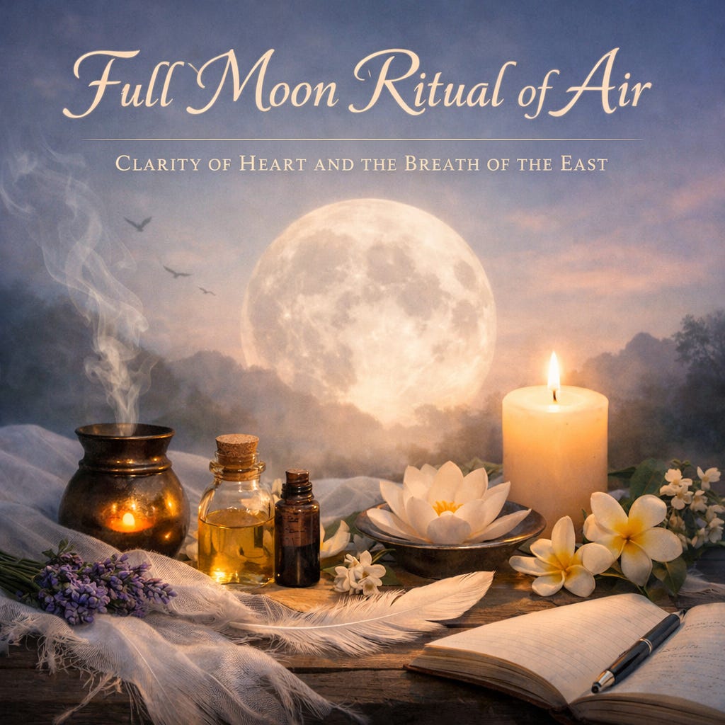 Air Rituals Full Moon Ritual of Air - by Judith Morgan
