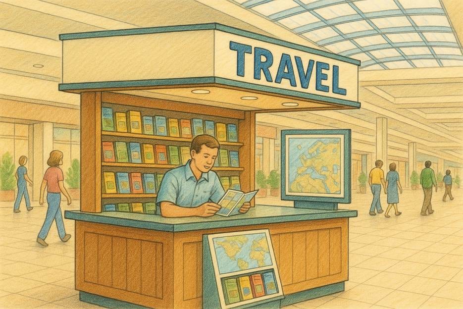 A person at a travel store
AI-generated content may be incorrect. A person at a travel store
AI-generated content may be incorrect.