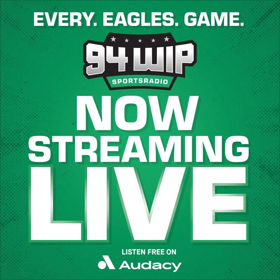 Reminder: You can stream every Eagles game using the free @audacy app.  Eagles-Packers begins at 8:15pm on 94.1 WIP-FM.