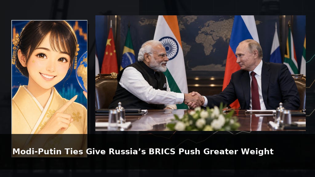 Modi-Putin Ties Give Russia’s BRICS Push Greater Weight Modi-Putin Ties Give Russia’s BRICS Push Greater Weight