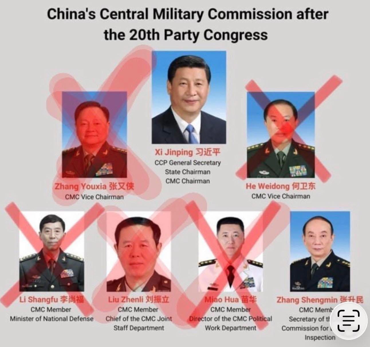The purge of the highest ranks in the Chinese military continues : r/ADVChina The purge of the highest ranks in the Chinese military continues : r/ADVChina
