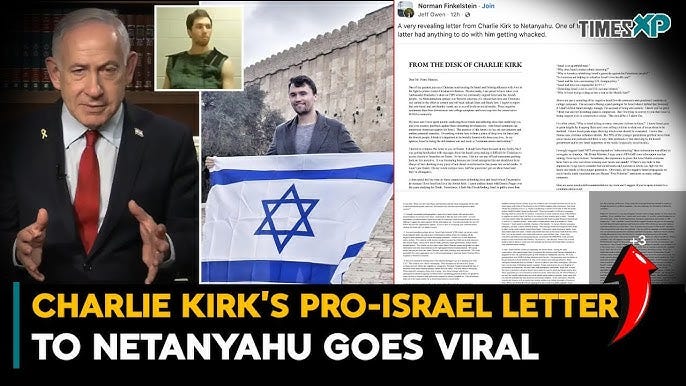Charlie Kirk’s Pro-Israel Letter To Netanyahu Goes Viral After His Death|  Israel-Hamas War