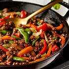 Easy Ground Beef Stir Fry with Summer Vegetables