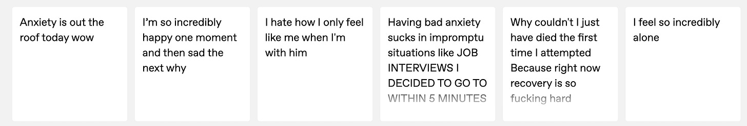 a screenshot of various tumblr posts