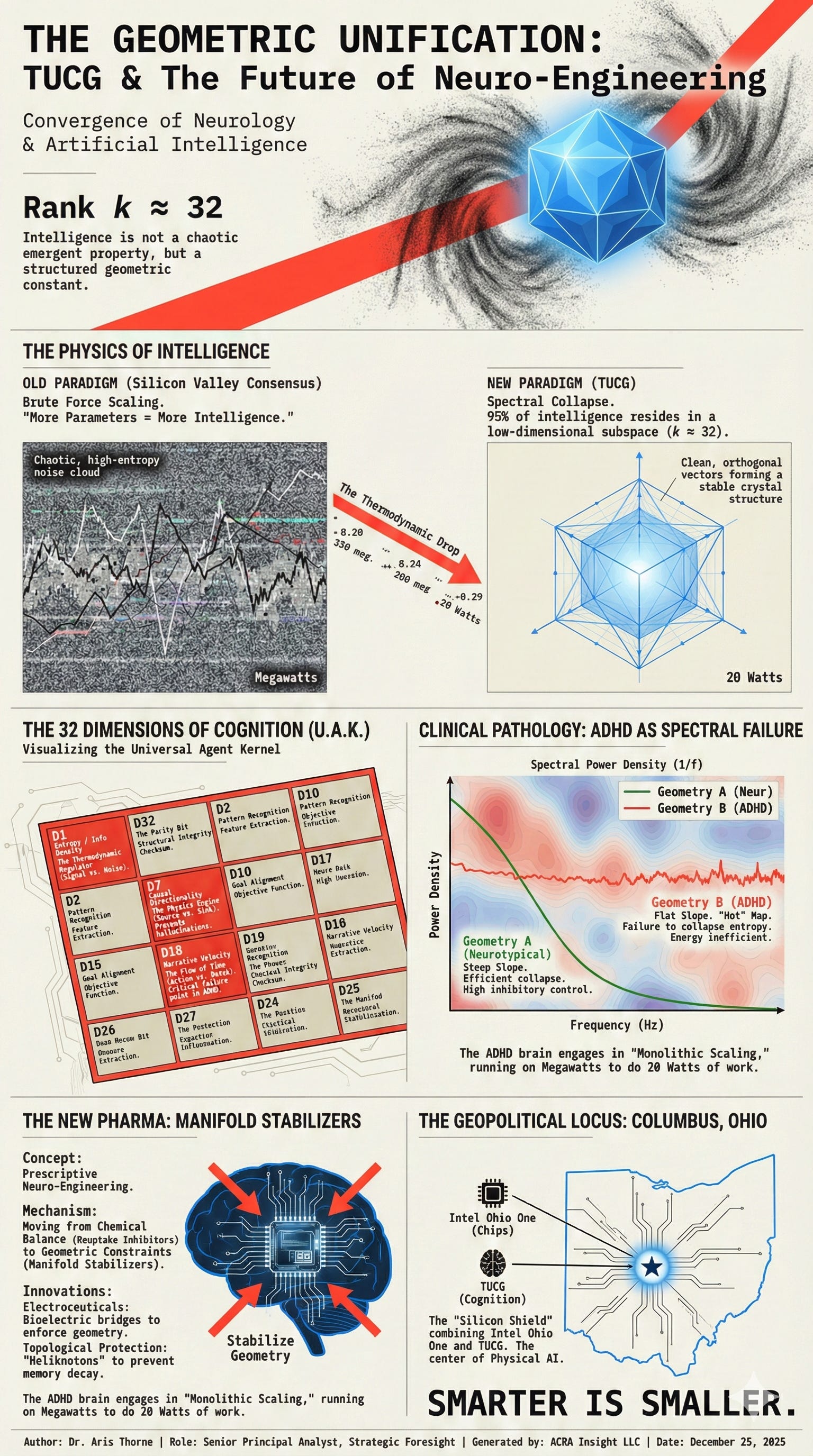The Geometric Unification of Neurology and Artificial Intelligence: A Strategic Analysis of the TUCG Framework, Spectral Decay, and the Future of Cognitive Pharmacodynamics