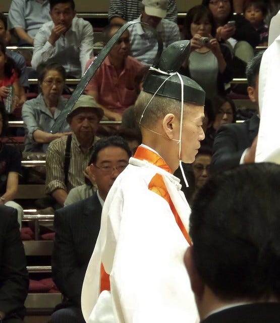 Main Priest at Sumo Opening Ceremony Main Priest at Sumo Opening Ceremony