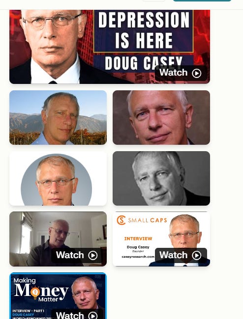 Tomorrow Be Prepared to Read on Why Doug Casey Has Been No Friend to Gold and Silver