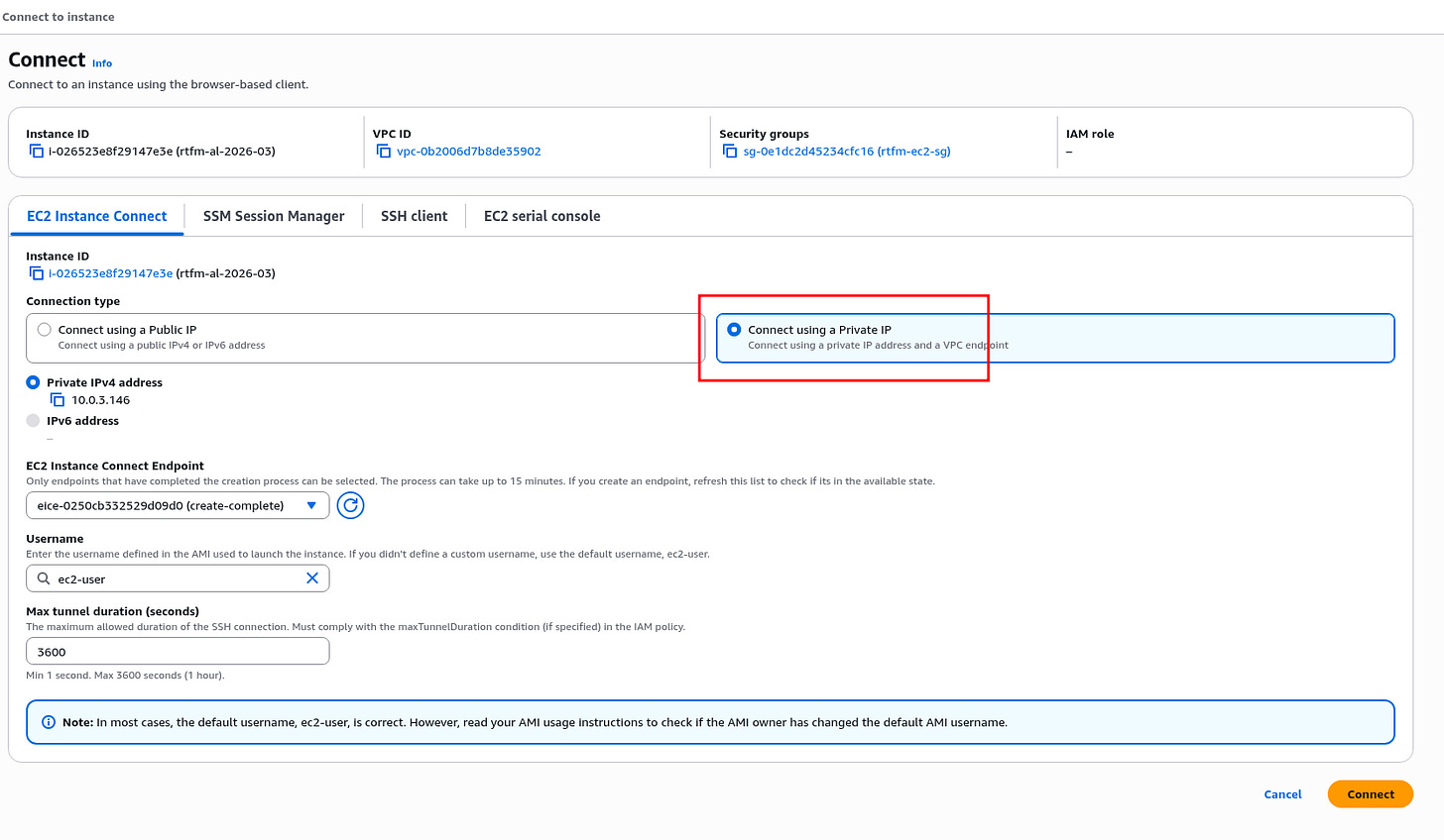 AWS: basic infrastructure setup for WordPress