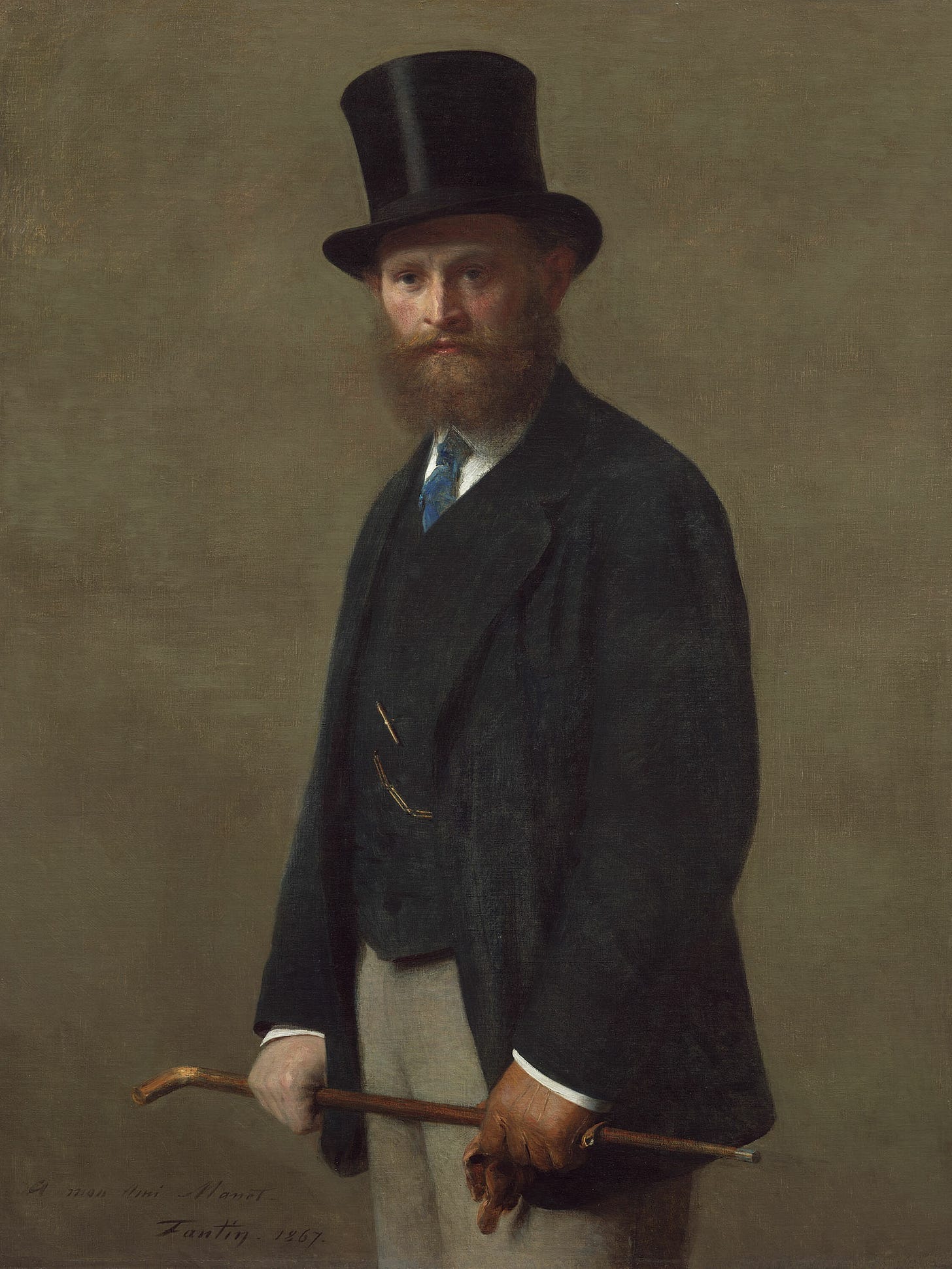 Henri Fantin Latour, Portrait of Edouard Manet, 1867 Henri Fantin Latour, Portrait of Edouard Manet, 1867