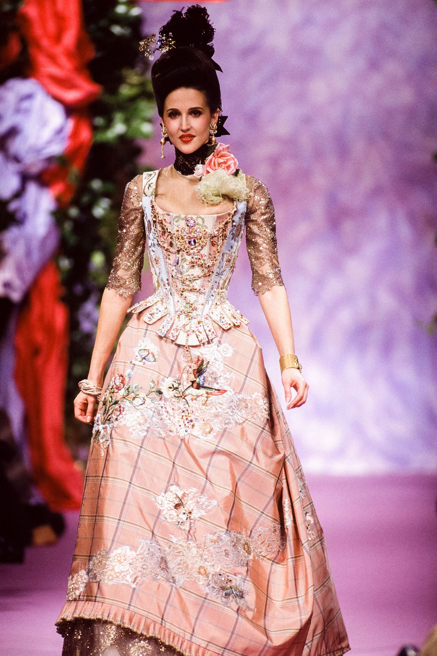 Image may contain Person Clothing Dress Fashion Formal Wear Gown Adult Wedding Wedding Gown and Accessories