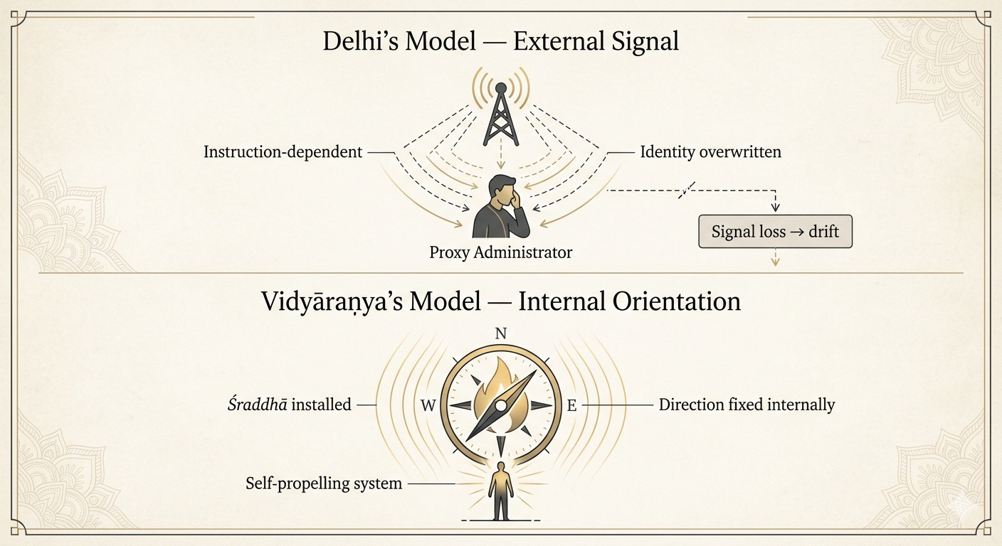 External Signal vs Internal Orientation